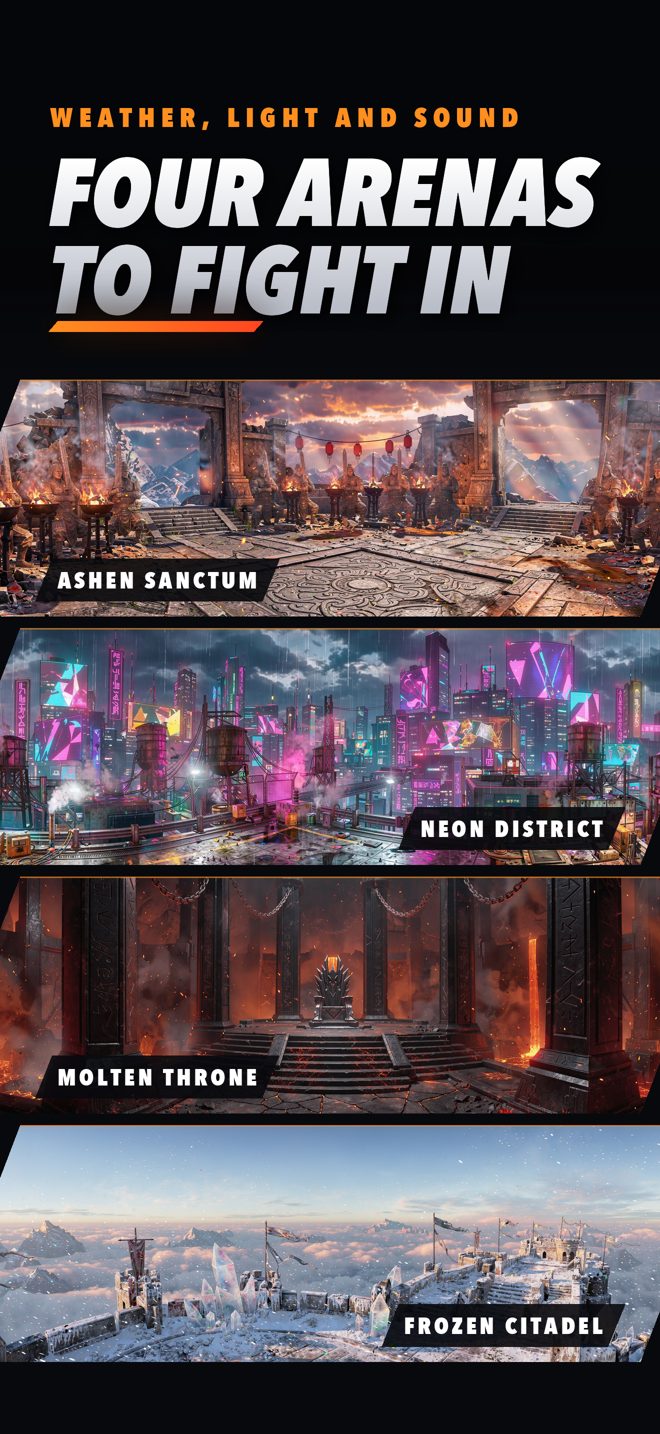 The four arenas